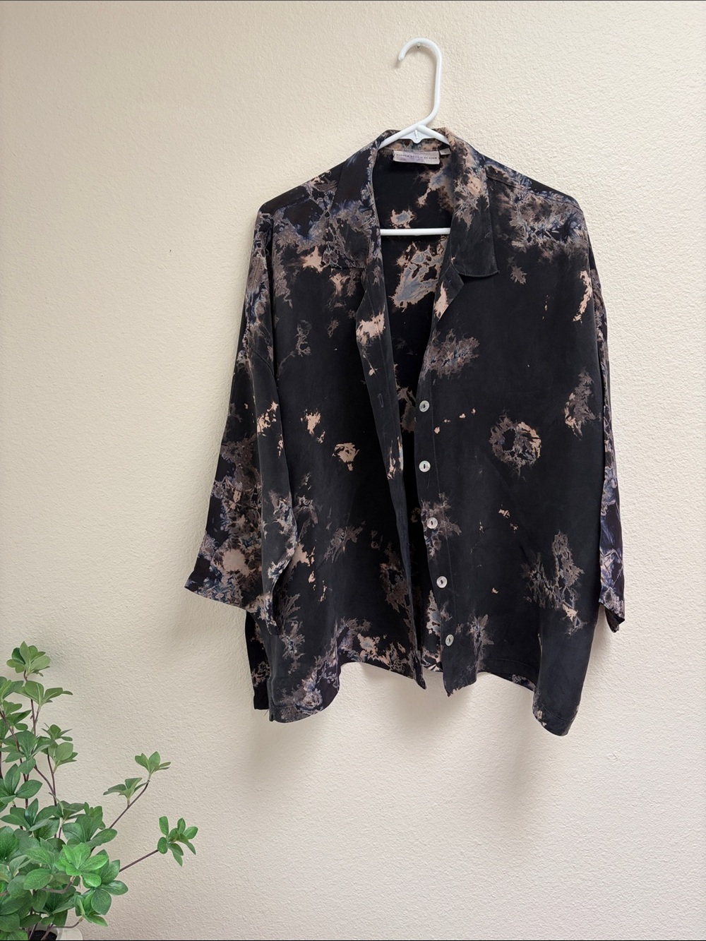 Eleven Stitch Design Oversize Lightweight Storm Tie Dye Shirt Jacket, Size Small - Picture 1 of 12